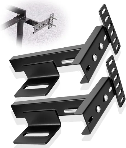 Soportes de cabecera ajustables para marco de cama de metal con kit de extensión de estribo, soportes de montaje universales de alta resistencia