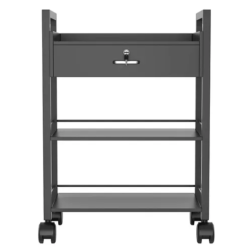 Miniatura 8 de Carrito de gabinete de belleza para salón, carrito rodante de almacenamiento de 2 niveles, organizador de cajones con ruedas, herramientas