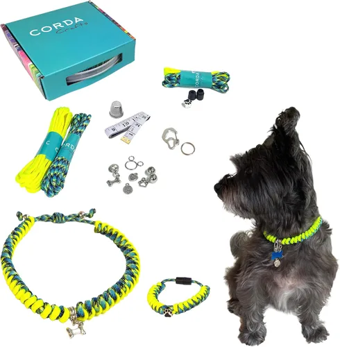 Miniatura 14 de CORDA Crafts - Kit de cuerda de paracaídas - Accesorios completos para hacer collar de perro y pulsera a juego del dueño - Tutorial en video fácil