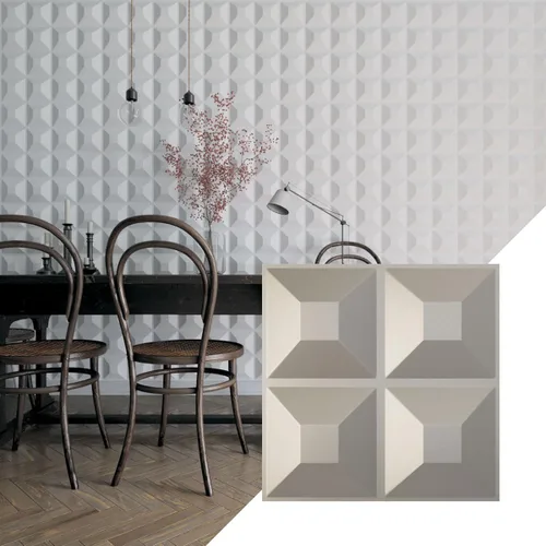 Miniatura 19 de Ekena Millwork Swindon EnduraWall Panel decorativo de pared 3D de 11 7/8 pulgadas de ancho x 11 7/8 pulgadas de alto, fiebre del oro