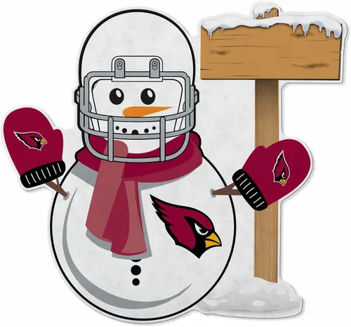 Miniatura 4 de Rico Industries NFL Arizona Cardinals - Banderín de corte con forma de corona de muñeco de nieve, decoración para el hogar y la sala de estar