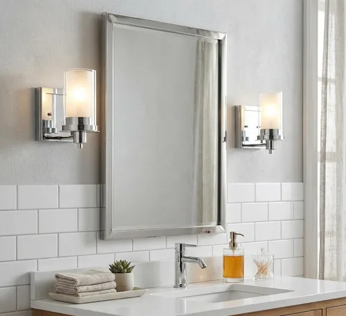 Miniatura 2 de Juno 73465 - Aplique de pared con 1 luz de cromo pulido y vidrio esmerilado