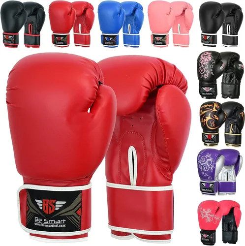 Miniatura 7 de Guantes de boxeo para niños Be Smart de 4 a 12 años, 4oz 6oz, guantes de entrenamiento para niños, guantes de boxeo juvenil, guantes