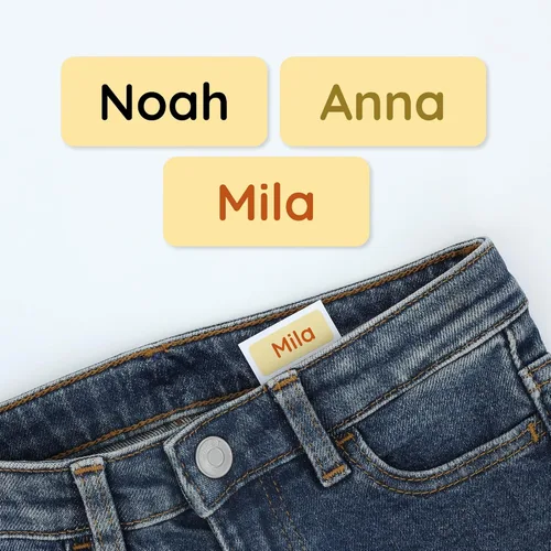 Miniatura 11 de TeddyLabels - Etiquetas de ropa para hogar de ancianos (120) – Etiquetas adhesivas con nombre para ropa y artículos personales. Etiquetas Azul