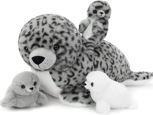 Miniatura 28 de BENINY Peluche de conejo rosa grande de 24 pulgadas – Conejito de peluche grande de Pascua, regalos para niñas y bebés, sorpresa de peluche con 3