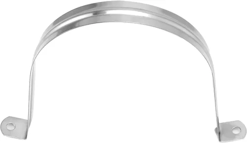 Miniatura 8 de QWORK Abrazadera de correa de tubo rígido de 4 pulgadas, paquete de 10 clips de tubo de soporte Strap-U, correa de acero inoxidable resistente