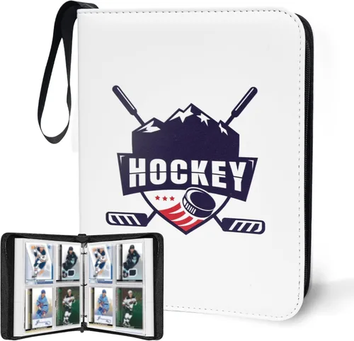 Miniatura 31 de Carpeta de tarjetas de fútbol de 400 bolsillos para tarjetas de fútbol 2025 2026, bolsa de almacenamiento portátil impermeable con fundas extraíbles