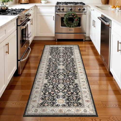 Miniatura 71 de Alfombra de pasillo lavable de 2 x 3 pies - Alfombra antideslizante resistente a las manchas, alfombras y tapetes de cocina duraderos