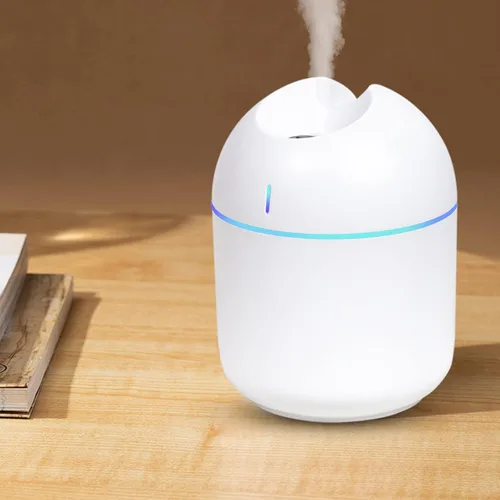 Miniatura 9 de Humidificador pequeño humidificador de aire de niebla fría, funcionamiento silencioso, apagado automático, mini humidificador con luz LED