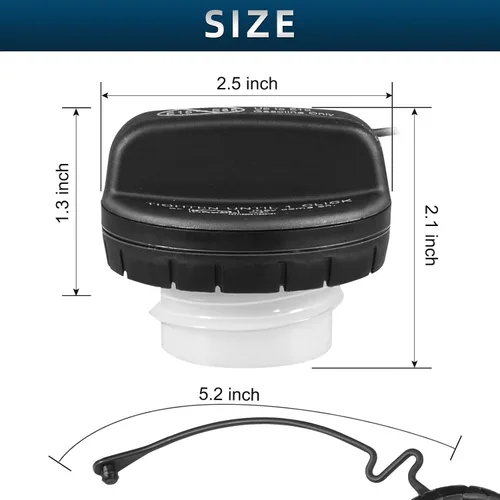 Miniatura 7 de Tapa de depósito de gasolina 7730006040 compatible con Camry 4Runner Avalon Corolla Highlander Sienna Tacoma Tundra FJ Land Cruiser Matrix Rav4
