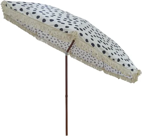 Miniatura 2 de Hula - Sombrilla Tiki de paja tropical, palapa, rafia, tiki hut, sombrilla hawaiana para patio con flecos, sombrilla bohemia de 6 pies 8 pies y 9