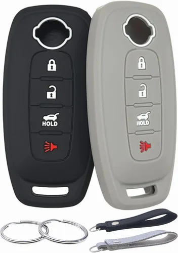 Miniatura 4 de REPROTECTING Funda de goma de silicona para llavero compatible con Nissan Pathfinder Rogue Versa Sentra SV Ariya (2023-2026)