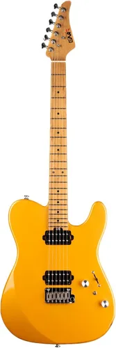 Miniatura 10 de EART TL-380 Guitarra eléctrica profesional para jugadores versátiles Cuello y diapasón de arce tostado, pastillas humbuckers con bobina dividida