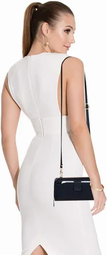 Miniatura 2 de K . A Cartera de pulsera para mujer, bolsa cruzada para teléfono celular, bolso de mano con ranuras para tarjetas RFID, 2 correas para muñeca