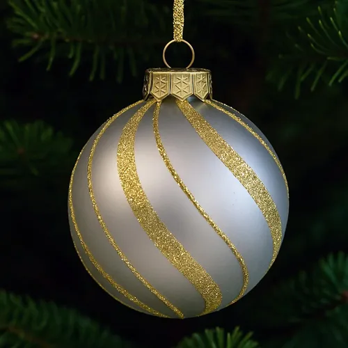 Miniatura 13 de Paquete de 28 adornos de bolas de Navidad doradas y plateadas para decoraciones de árboles - Juego de bolas de plástico irrompibles, carámbanos