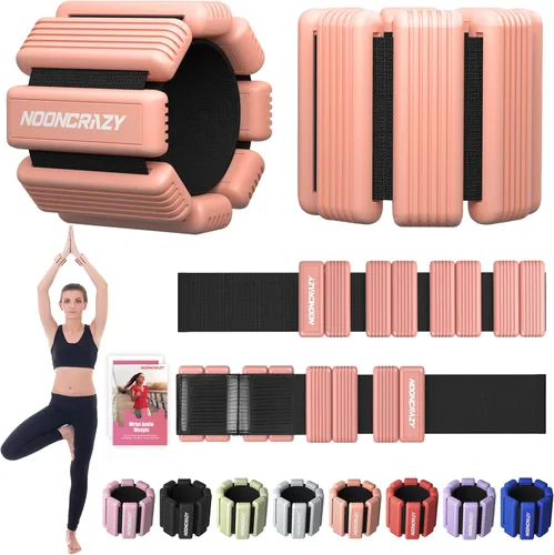Miniatura 9 de Pilates - Pesas de tobillo y muñeca para mujer, juego de 2 pesas portátiles y fuertes para brazos y piernas (1 libra/2.2 libras cada una), pesas