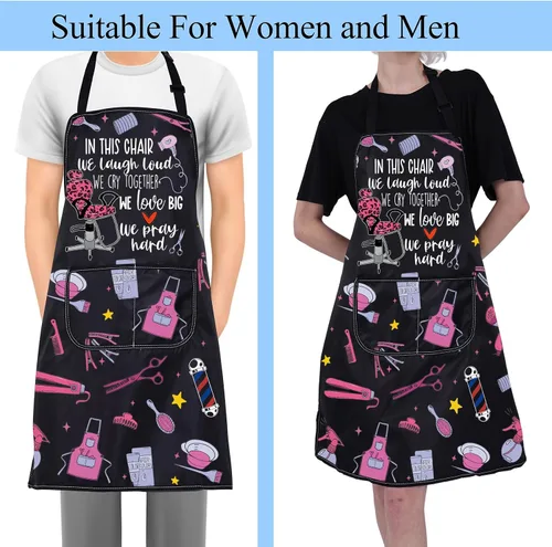 Miniatura 6 de Hair Stylist Apron with Pockets Hairdresser Gifts Hair Stylist Gifts Cosmetologists Gifts Beauty Salon Aprons Barber Apron