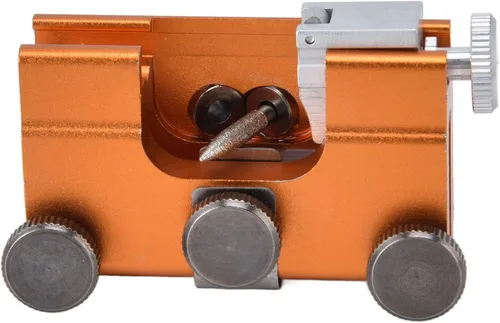 Miniatura 5 de Plantilla de afilado de motosierra, sacapuntas de cadena de manivela portátil, afilado rápido para todo tipo de motosierras y sierras eléctricas