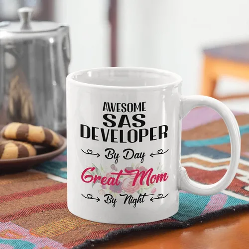 Miniatura 14 de Regalo del día de la madre de hija, hijo a mamá Taza de cerámica blanca de 11 oz, 15 oz - Analista Administrativo