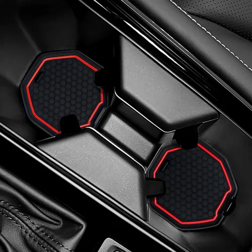Miniatura 9 de Portavasos para automóvil compatible con accesorios Accord, posavasos impermeables, tapete antideslizante para portavasos de automóvil para Accord