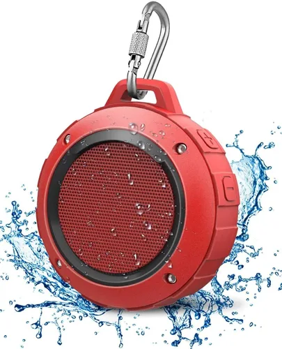 Miniatura 7 de Kunodi - Bocina Bluetooth resistente al agua, para exteriores, minibocina de viaje inalámbrica y portátil para ducha con subwoofer, graves Negro