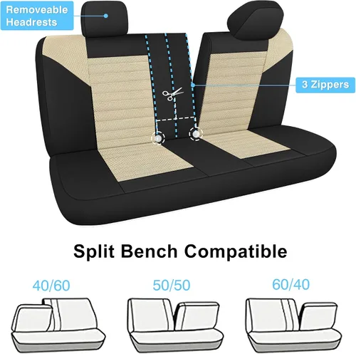 Miniatura 6 de VarCozy Juego de fundas de asiento MeshFlex