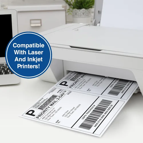 Miniatura 7 de PrintWorks Papel perforado profesional de media hoja de 8.5 x 11 pulgadas, perfecto para W-2, 1099 y uso de declaraciones, fabricado en los Estados
