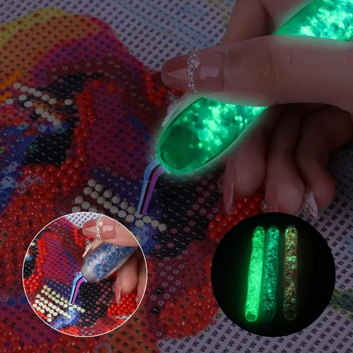 Miniatura 5 de DoreenBow 13 Piezas Accesorios de Pluma para Pintura de Arte de Diamante - Puntas Multi Colocador, Herramientas Luminosas de Pintura de Arte