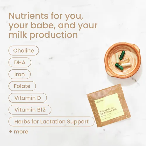 Miniatura 2 de bird&be The Postpartum with Lactation Boost - Vitaminas para apoyar las hormonas, la recuperación y el suministro de leche para la lactancia materna