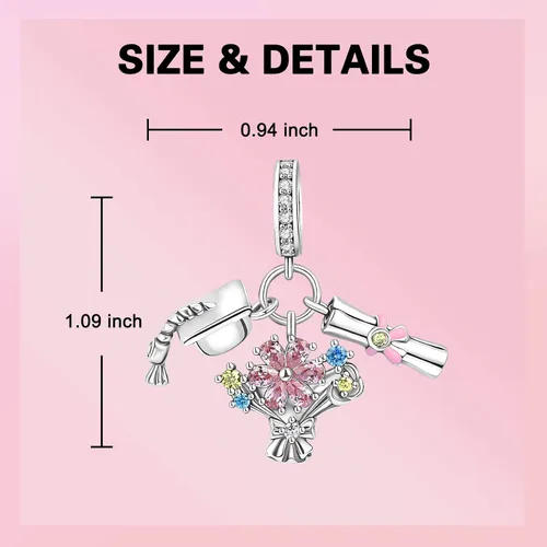Miniatura 62 de Dije de girasol con diseño de estrella y luna y elefante para pulsera, collar de plata de ley 925, dijes de corazón de amor para mujer, regalo