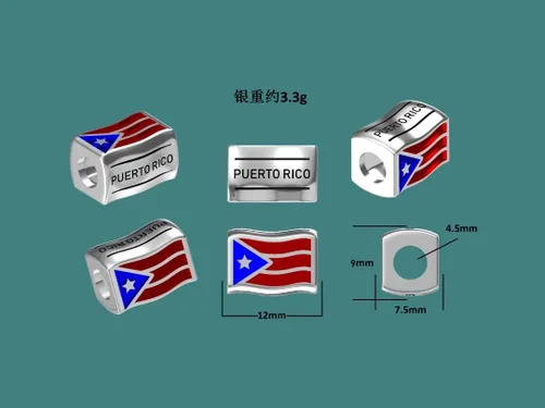 Miniatura 12 de Bolenvi Banderas Travel Country, dijes para el día de la madre, plata de ley 925 para pandora y pulseras o collares similares, joyería para mujeres