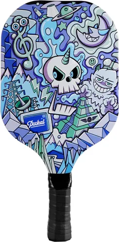 Miniatura 8 de Pickleball Paddles Set of 4 for Beginners Men Women Adults Patrón de calavera ornamentado