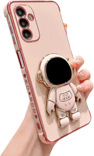 Miniatura 48 de phylla Funda de teléfono para Samsung Galaxy S22 Ultra de 6.8 pulgadas, funda de teléfono con soporte de astronauta chapado de lujo con bonito