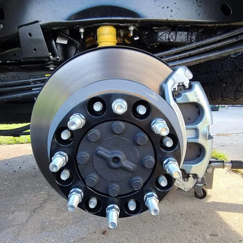 Miniatura 3 de Espaciadores de Rueda Forjados Negros 8x6.5 Pulgadas 1.5 Pulgadas con Pernos 14x1.5 Compatibles con Chevrolet GMC 8 Lug 8x165.1 para 1999-2010