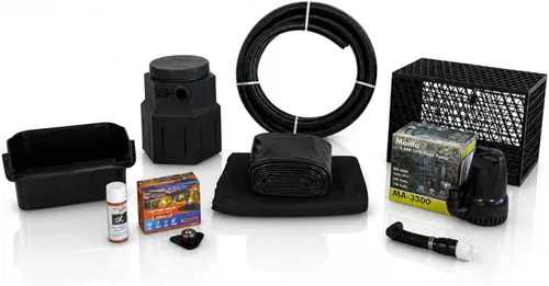 Miniatura 12 de HALF OFF PONDS Kit completo de cascada sin estanque 3300, con forro de PVC de 8 pies por 10 pies y bomba sumergible de la serie Manta de 3,300 GPH