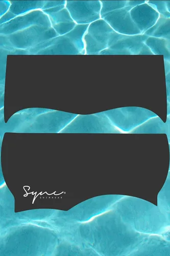 Miniatura 2 de Protector de cabello y diadema de protección para las orejas Sync - Úsalo debajo de gorras de natación Negro