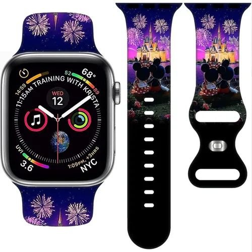 Correa de Dibujos Animados Compatible con Apple Watch 38mm/40mm/41mm/42mm/44mm/45mm/46mm, Correas Lindas de Reemplazo para Apple Watch Series 10 9 8