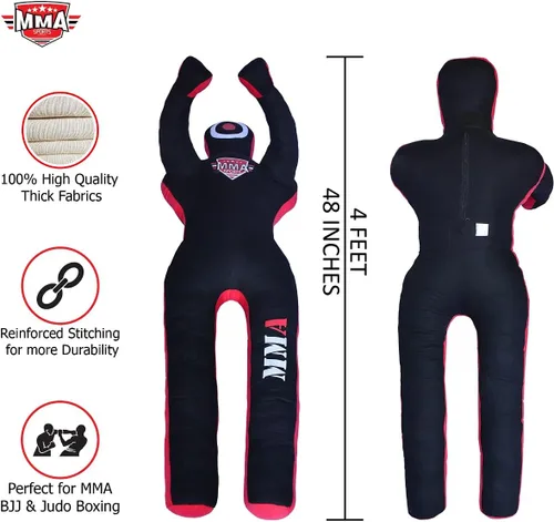 Miniatura 3 de MMA Doctor Bane MMA - Saco de boxeo brasileño para karate, con posición de pie, 4 pies, sin relleno