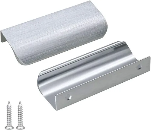 Miniatura 30 de Goldenwarm Paquete de 6 manijas de gabinete de cocina de 3 pulgadas, tiradores negros para armarios, tiradores de borde, accesorios de cocina negros