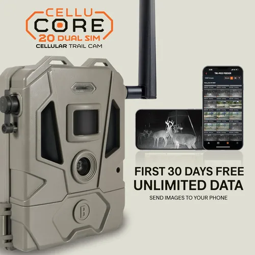 Miniatura 3 de Bushnell CelluCORE 20 Dual SIM - Cámara de rastreo celular de 20 MP y video HD de 1080p, visión nocturna infrarroja sin brillo, conectividad