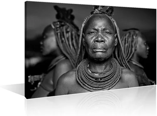 Miniatura 27 de Decoraciones de sala de estar, cuadro de mujer africana negra, pintura de retrato de mujer sobre lienzo, obra de arte moderna, decoración del hogar