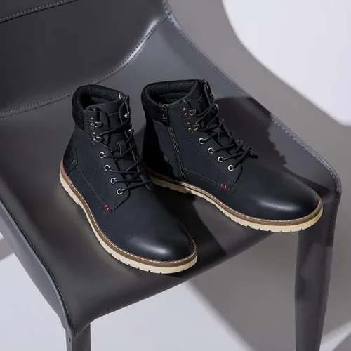 Miniatura 5 de Vostey Men's Motorcycle Boots Business Waterproof Ankle Boots Casual Oxford Boots for Men