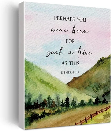 Miniatura 15 de Lienzo Decorativo con Versículo Bíblico en Acuarela el Señor Proveerá 2 Reyes 4:1-7 Pósteres de Pintura de Pared Obra de Arte 12 x 15 pulgadas
