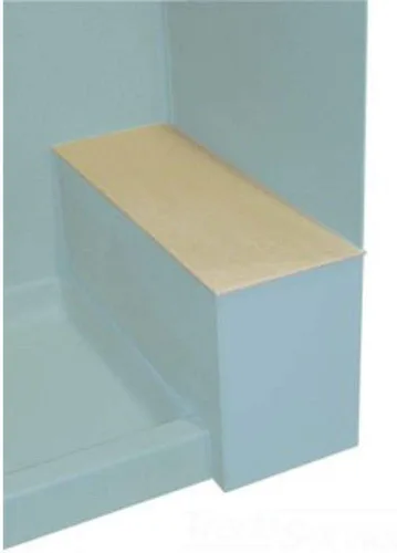 Swan SB01248.010 - Asiento de banco de ducha de superficie sólida, 12.75 pulgadas de largo x 48 pulgadas de alto x 0.4 pulgadas de alto, color blanco