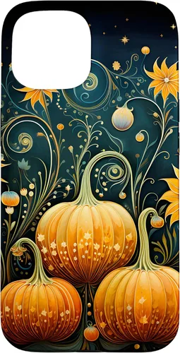 Miniatura 6 de Funda floral para iPhone 16 Pumpkins Vintage Otoño Otoño