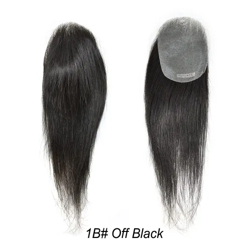 Miniatura 2 de Tope de pelo corto Toupee Invisible Poly Skin PU sistema de reemplazo para mujeres y hombres cierre superior extensiones rectas para pérdida