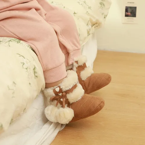 Miniatura 6 de Botas Estamico de invierno, con lazo, de nieve, de felpa, para niña