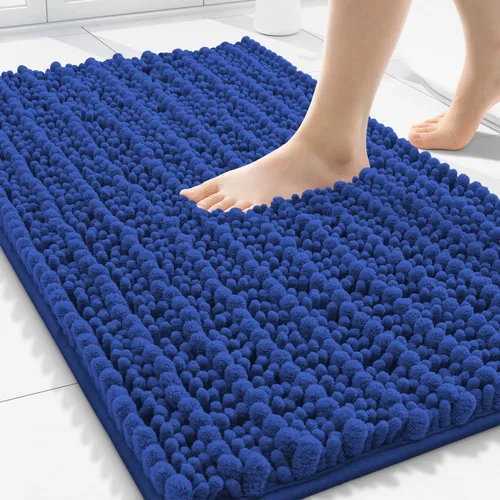 Miniatura 303 de Smiry Alfombras de Baño 24x16 pulgadas, Alfombras de Baño de Chenilla Extra Suaves y Absorbentes, Respaldo de Goma Antideslizante, Lavable a Máquina