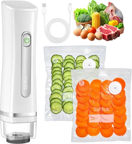 Bolsas selladoras al vacío Syntus para alimentos, bolsas de almacenamiento de alimentos para cocción sous vide, calentamiento en microondas, bolsas