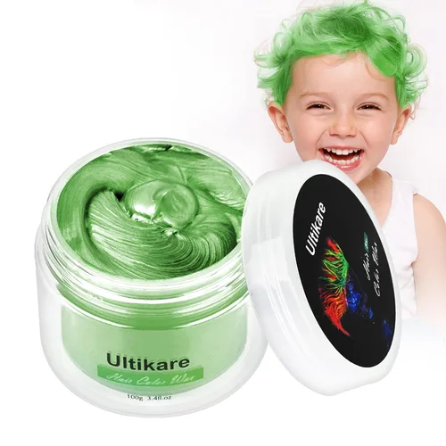 Miniatura 15 de Color de cabello temporal para niños, Ultikare cera para el cabello lavable, cera de tiza natural, crema de barro de arcilla para peinado DIY